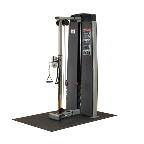 Body-Solid Dual Adjustable Cable Column Machine - Plate Loaded Pulley System for Home & Commercial Gym