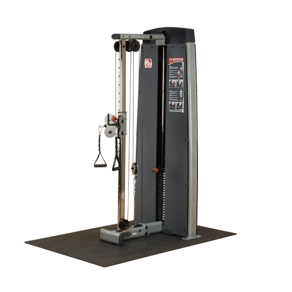 Body-Solid Dual Adjustable Cable Column Machine - Plate Loaded Pulley System for Home & Commercial Gym