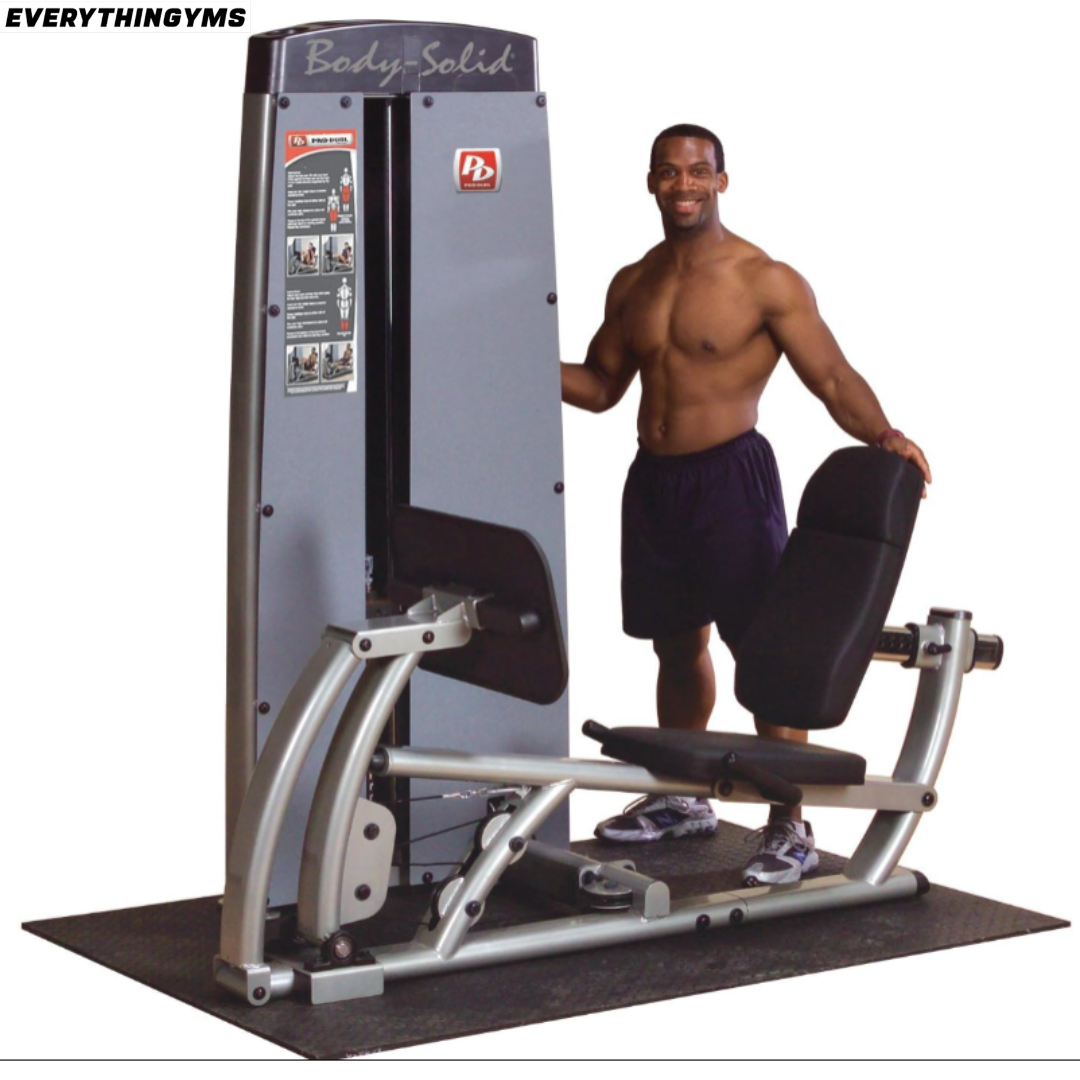 Body-Solid Pro Clubline Leg & Calf Press Machine – 210 lb Weight Stack