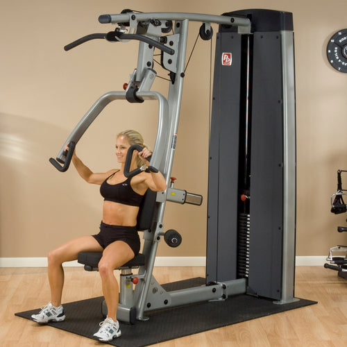 Body-Solid Pro Clubline DPLS-SF Dual Vertical Press & Lat Station - 200lb Stack Commercial — view 2