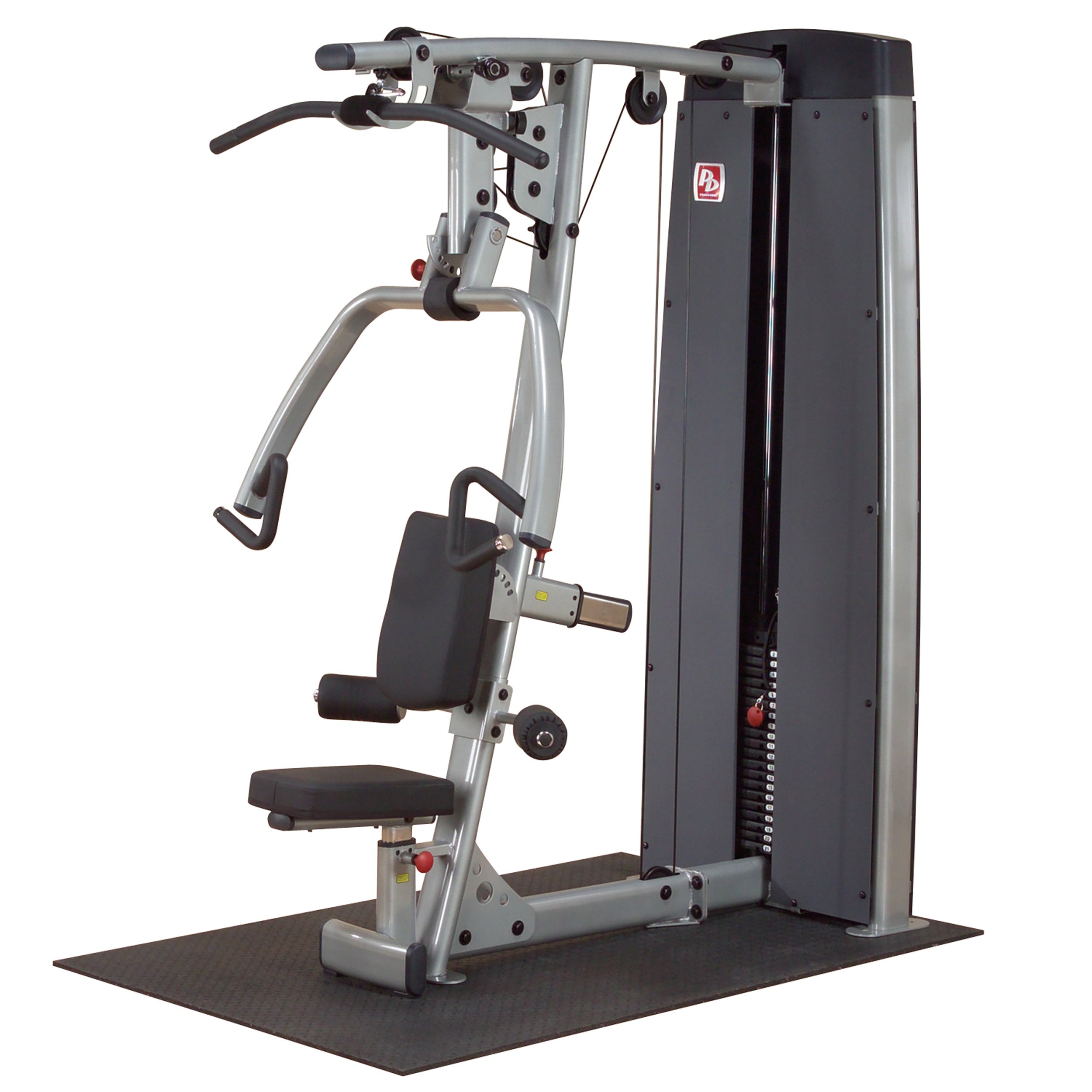 Body-Solid Pro Clubline DPLS-SF Dual Vertical Press & Lat Station – 200lb Stack Commercial