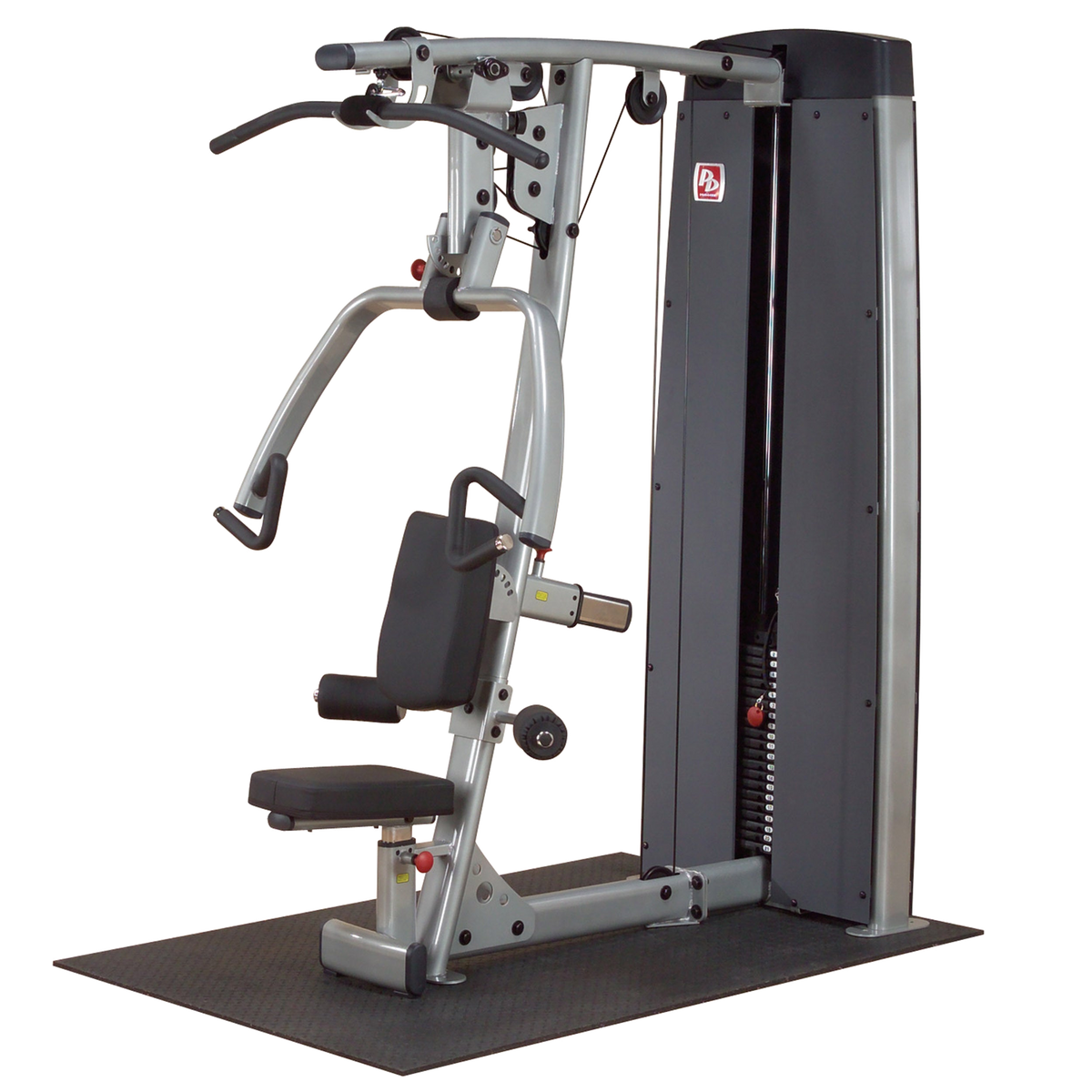 Body-Solid Pro Clubline DPLS-SF Dual Vertical Press & Lat Station - 200lb Stack Commercial