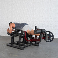 Pro Strength Prone Leg Curl - Muscle D Fitness - Adjustable Plate Loaded Hamstring Machine