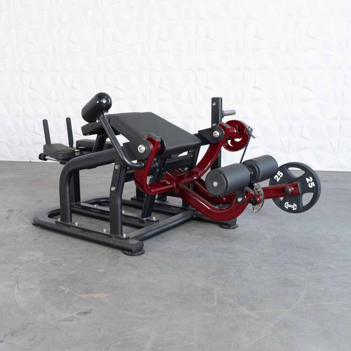 Pro Strength Prone Leg Curl - Muscle D Fitness - Adjustable Plate Loaded Hamstring Machine