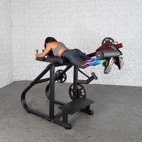 Pro Strength Reverse Hyper - Muscle D Fitness - Adjustable Roller Pad, Plate Loaded