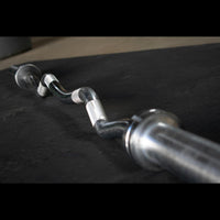 Muscle D Fitness 5' Hard Chrome EZ Curl Bar — view 5