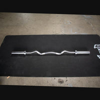 Muscle D Fitness 5' Hard Chrome EZ Curl Bar — view 2