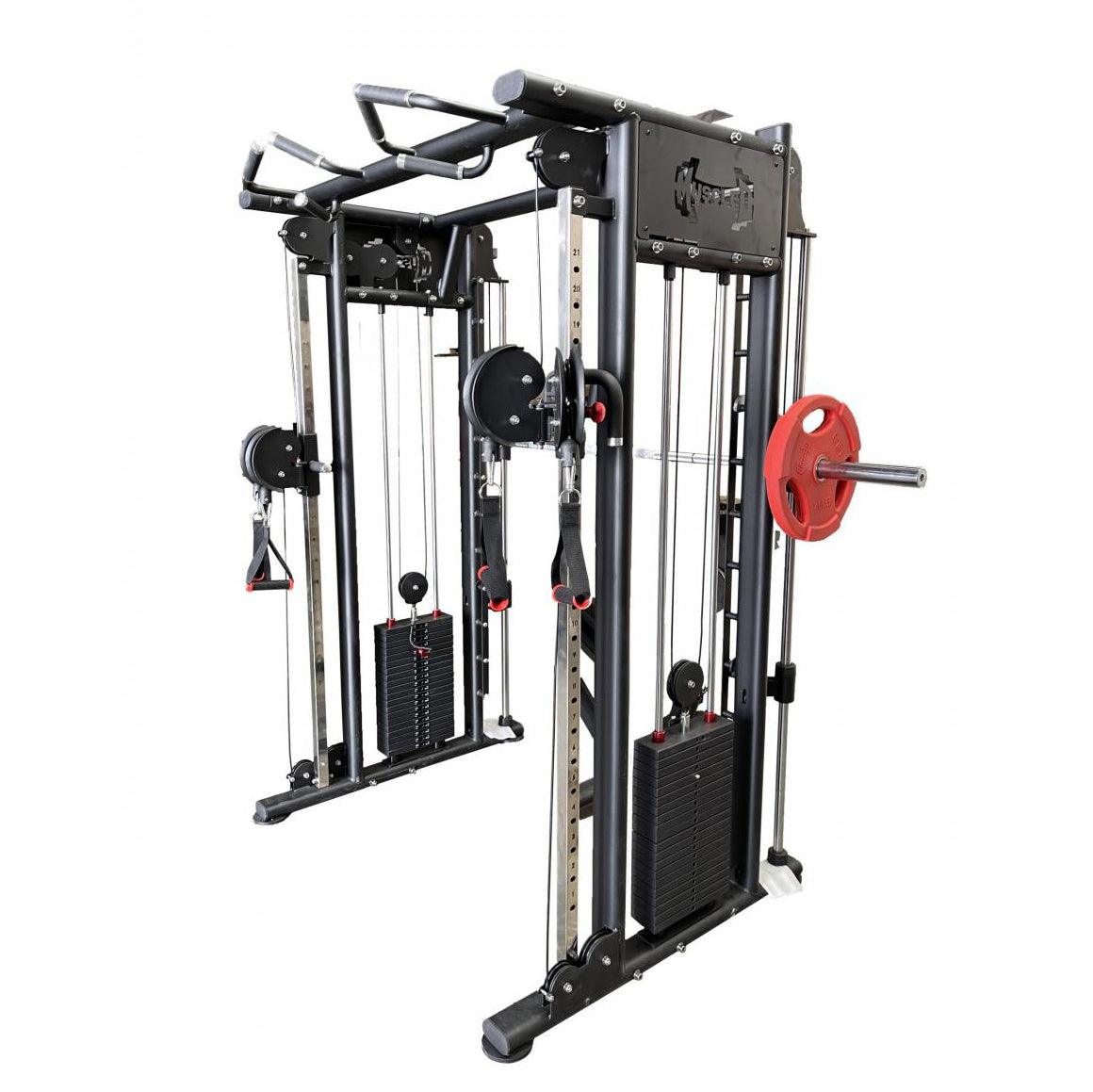 Muscle D Fitness Dual Adjustable Pulley Smith Combo — view 11