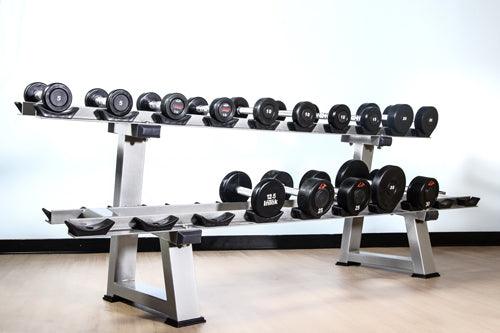 Muscle D Fitness 2-Tier Dumbbell Rack