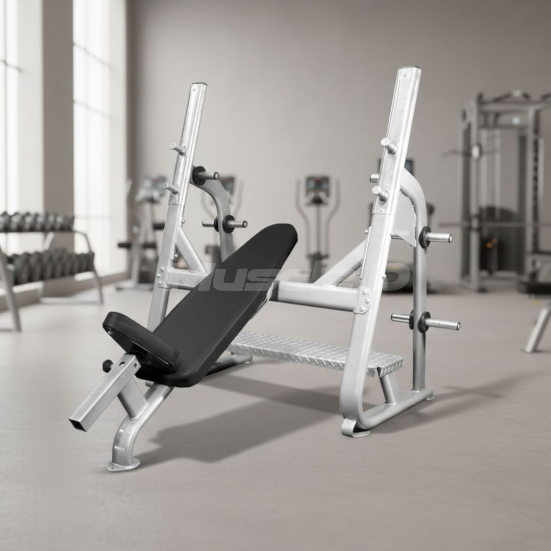Muscle D Fitness Elite Olympic Incline Bench