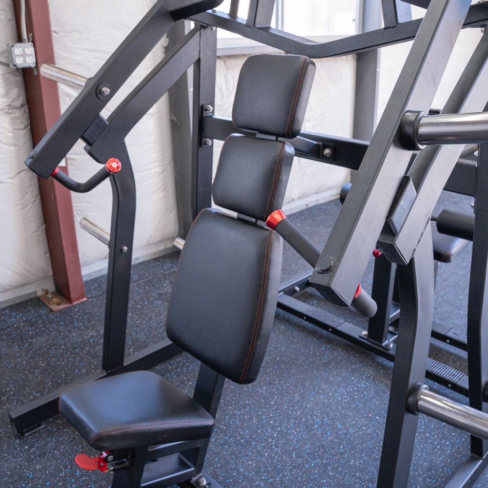 Excel Iso-Lateral Chest/Back Combo - Muscle D Fitness - Plate Loaded - Gas Shock Assisted Seat Adjustment