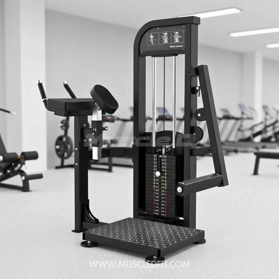 Excel Glute Machine - Muscle D Fitness - Selectorized Glute Kick