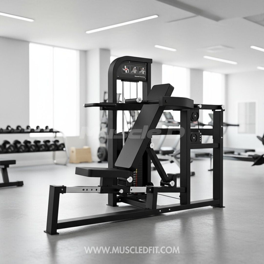Excel Multi-Press Combo - Muscle D Fitness - Selectorized Bench Press - Incline Press - Shoulder Press