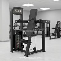 Excel Shoulder Press - Muscle D Fitness - Selectorized Military Press - Gas Shock Assisted Seat Adjustment