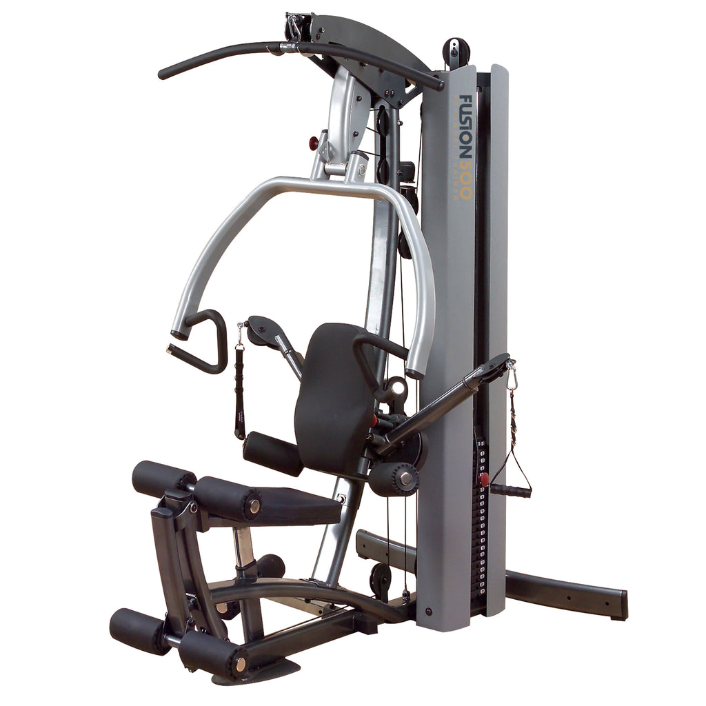 Body-Solid Fusion 500 Multi-Station Home Gym – Personal Trainer Machine with Weight Stack