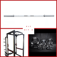 Power Cage Complete Weight Set - Muscle D Fitness - Commercial Squat Rack - Functional Pull-Up Bar - 10 Weight Storage Pegs - Power Rack