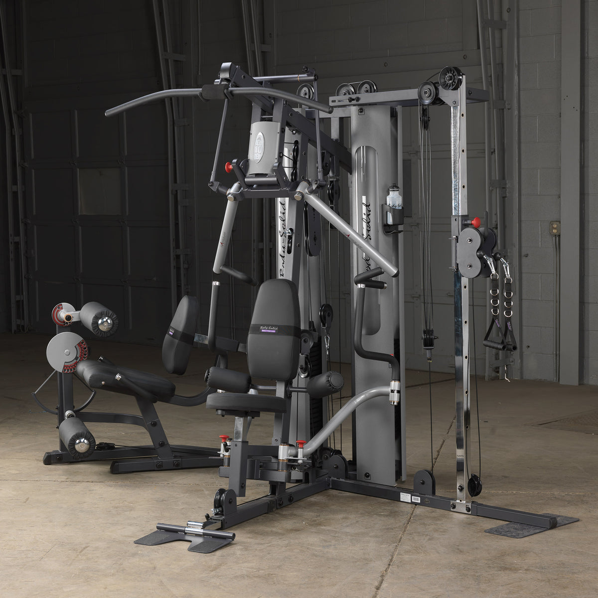 Body-Solid G10B Multi-Station Gym - 210lb Stack with Leg Press & Calf Press Attachment — view 6