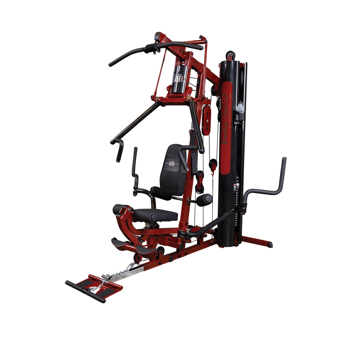 Body-Solid G6BR Bi-Angular Multi-Station Gym - 210lb Stack with Leg Press Station
