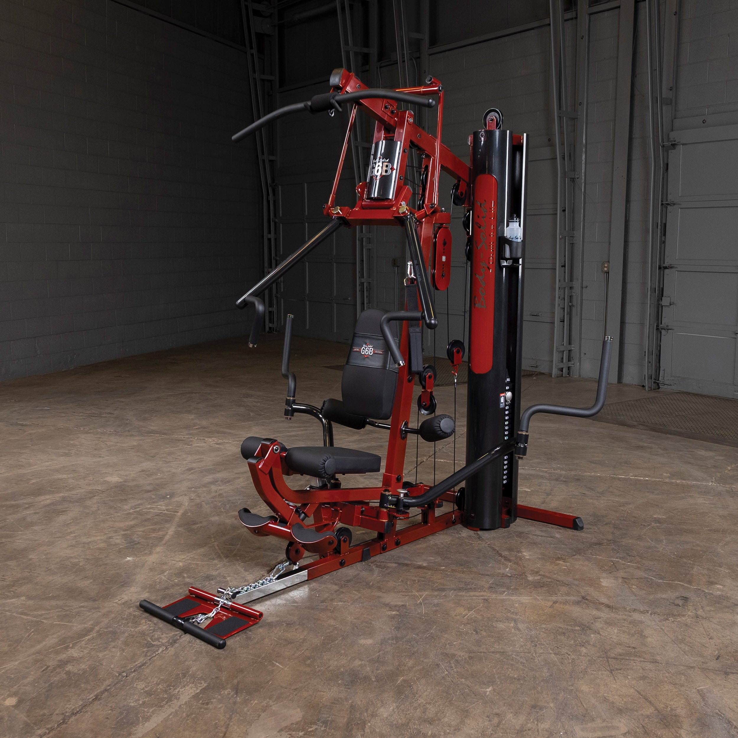 Body-Solid G6BR Bi-Angular Multi-Station Gym – 210lb Stack with Leg Press Station