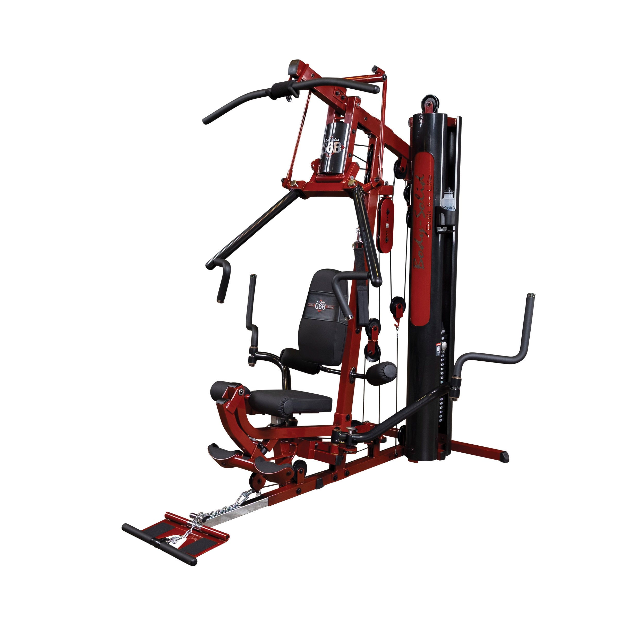 Body-Solid G6BR Bi-Angular Multi-Station Gym – 210lb Stack with Leg Press Station