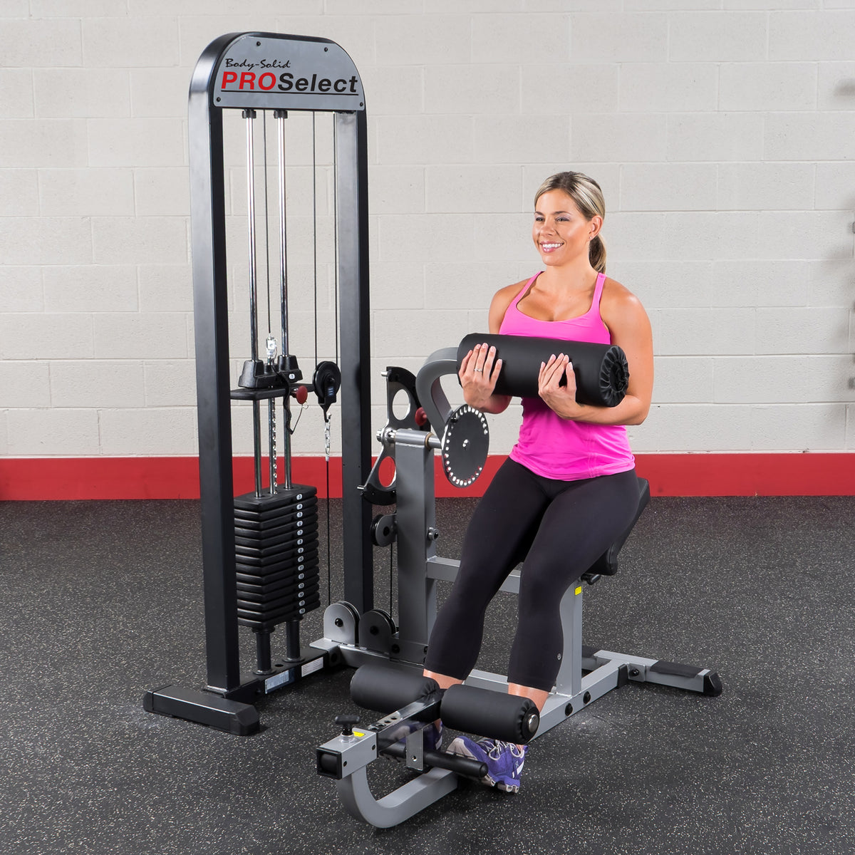 Body-Solid Pro Select Ab & Back Machine - 210lb Stack for Commercial Gym — view 5