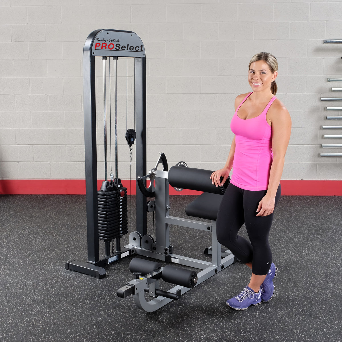 Body-Solid Pro Select Ab & Back Machine - 210lb Stack for Commercial Gym — view 6