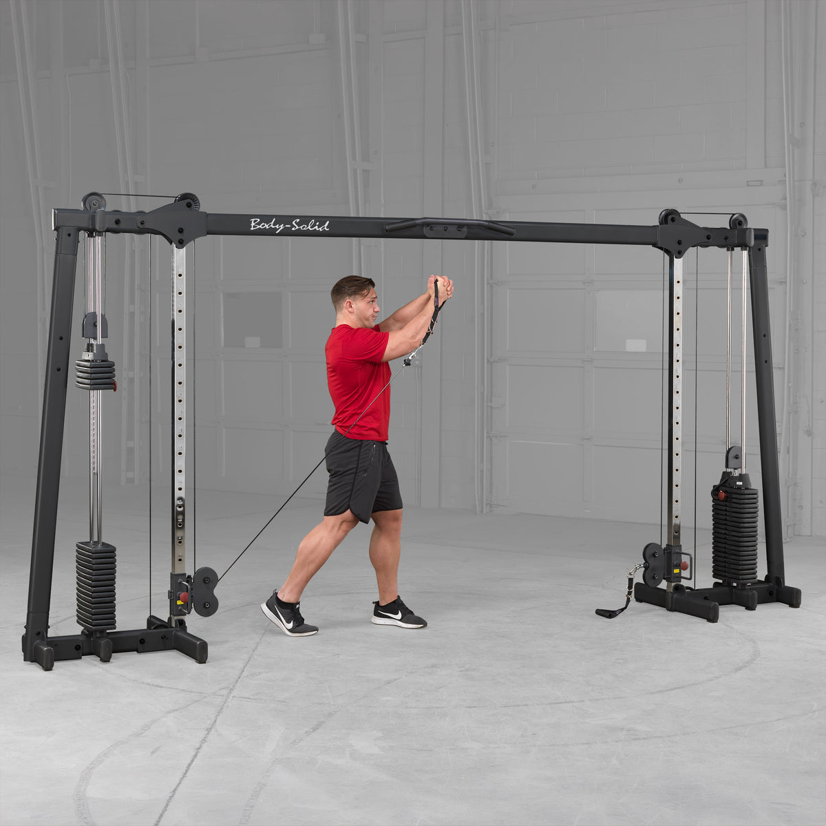 Body-Solid GDCC250B Cable Crossover Machine - Dual 160lb Stacks for Home & Light Commercial Gym — view 5