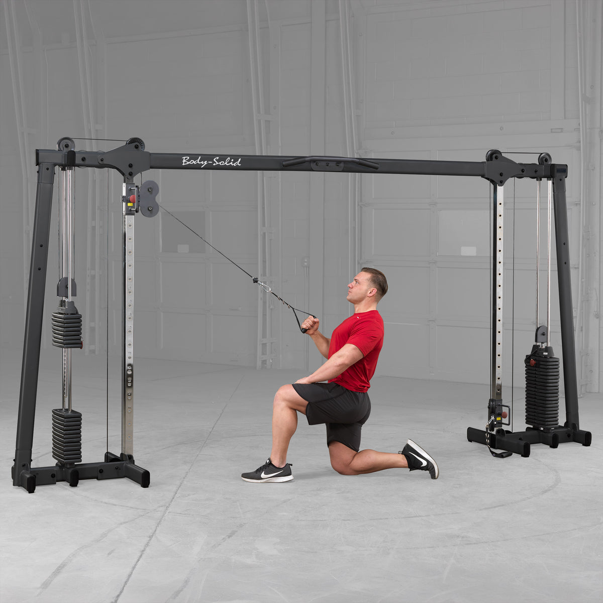 Body-Solid GDCC250B Cable Crossover Machine - Dual 160lb Stacks for Home & Light Commercial Gym — view 6