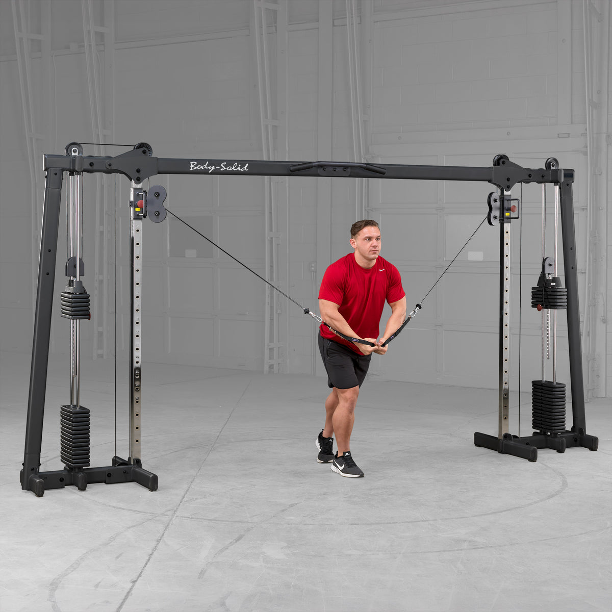 Body-Solid GDCC250B Cable Crossover Machine - Dual 160lb Stacks for Home & Light Commercial Gym — view 7