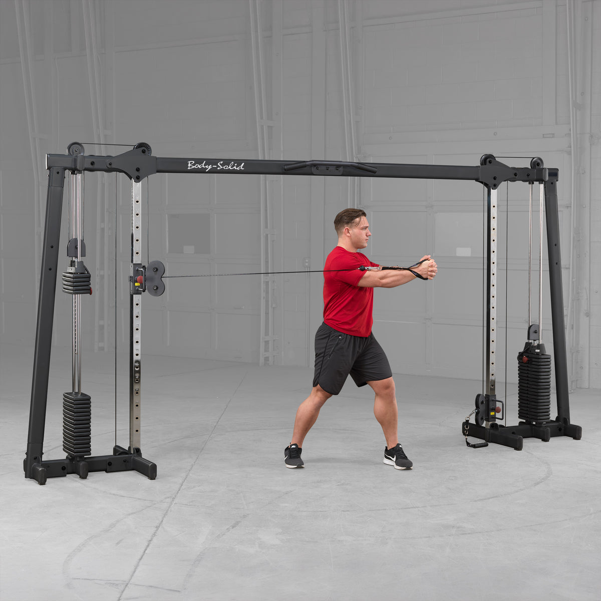 Body-Solid GDCC250B Cable Crossover Machine - Dual 160lb Stacks for Home & Light Commercial Gym — view 4