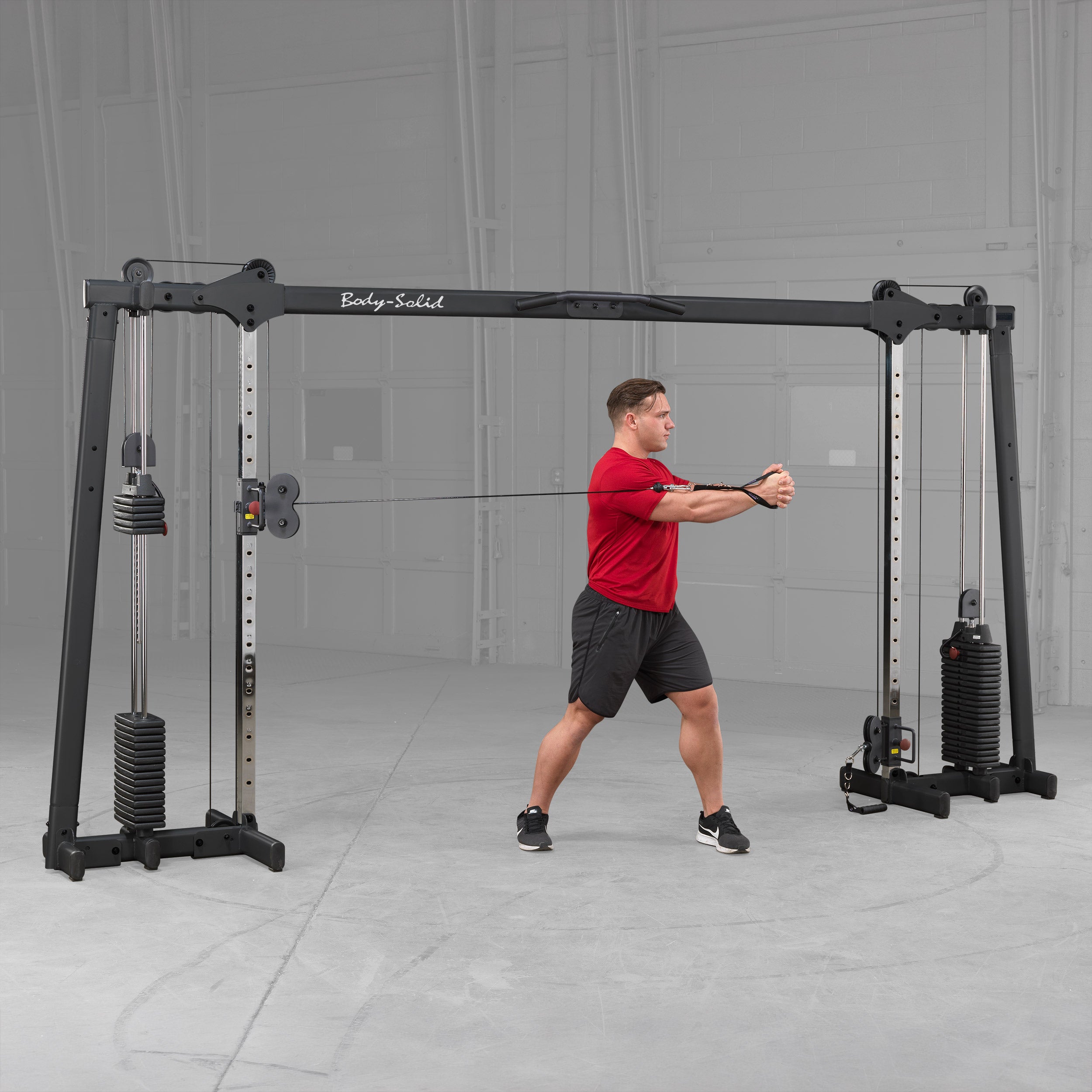 Body-Solid GDCC250B Cable Crossover Machine – Dual 160lb Stacks for Home & Light Commercial Gym