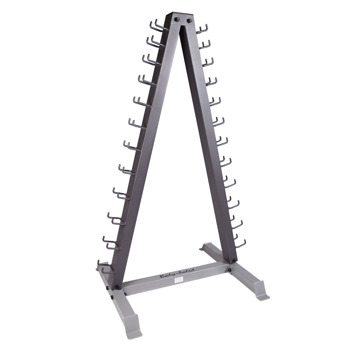 Body-Solid 12 Pair Vinyl Dumbbells With Rack (GDR24-VPACK)