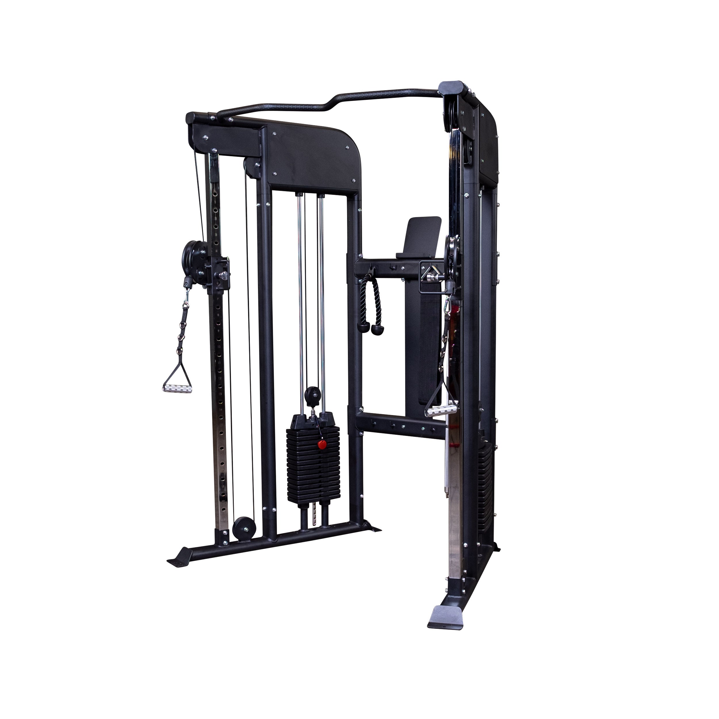 Body-Solid Functional Trainer – Dual 210lb Weight Stacks with Adjustable Pulleys & Chin Bar