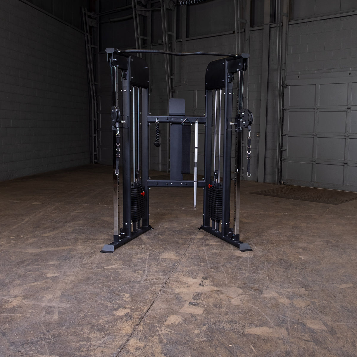 Body-Solid Functional Trainer - Dual 160lb Weight Stacks with Adjustable Pulleys & Chin Bar — view 6