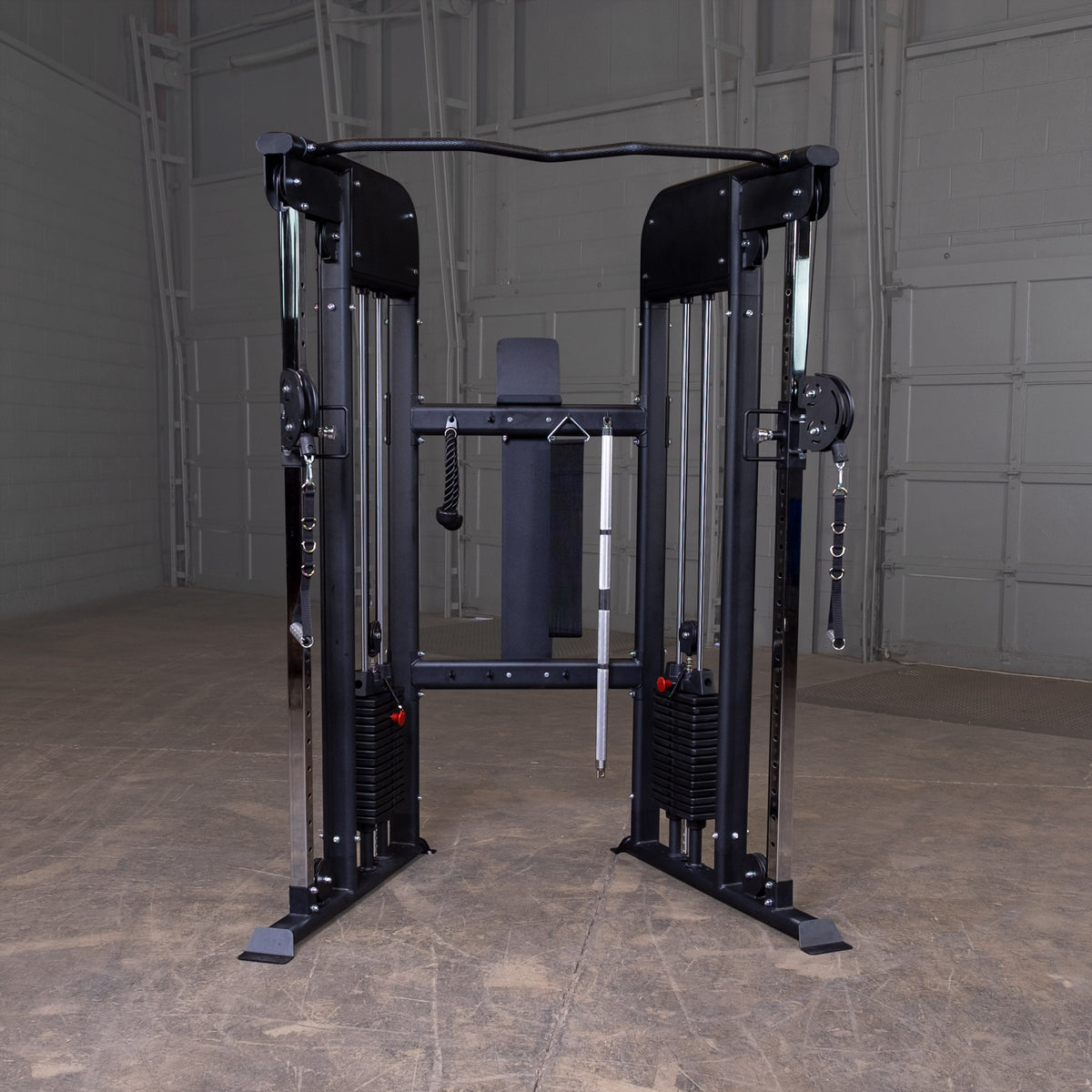 Body-Solid Functional Trainer - Dual 160lb Weight Stacks with Adjustable Pulleys & Chin Bar — view 7
