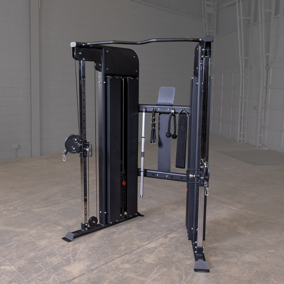 Body-Solid Functional Trainer - Dual 160lb Weight Stacks with Adjustable Pulleys & Chin Bar — view 8