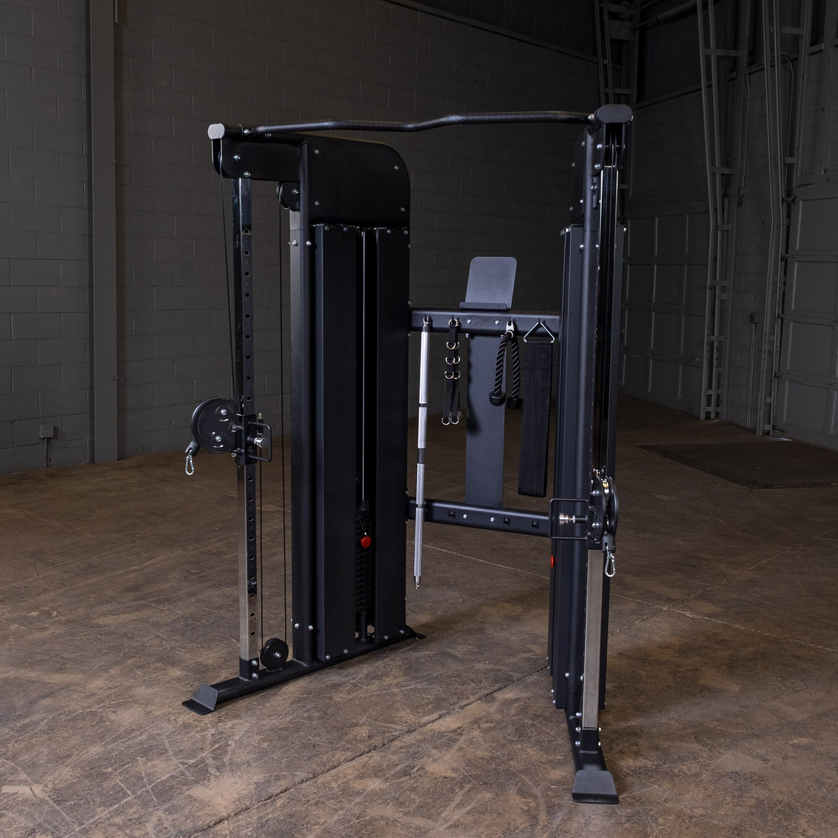 Body-Solid Functional Trainer - Dual 210lb Weight Stacks with Adjustable Pulleys & Chin Bar — view 9