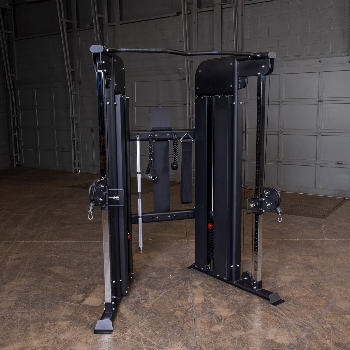 Body-Solid Functional Trainer - Dual 210lb Weight Stacks with Adjustable Pulleys & Chin Bar — view 10