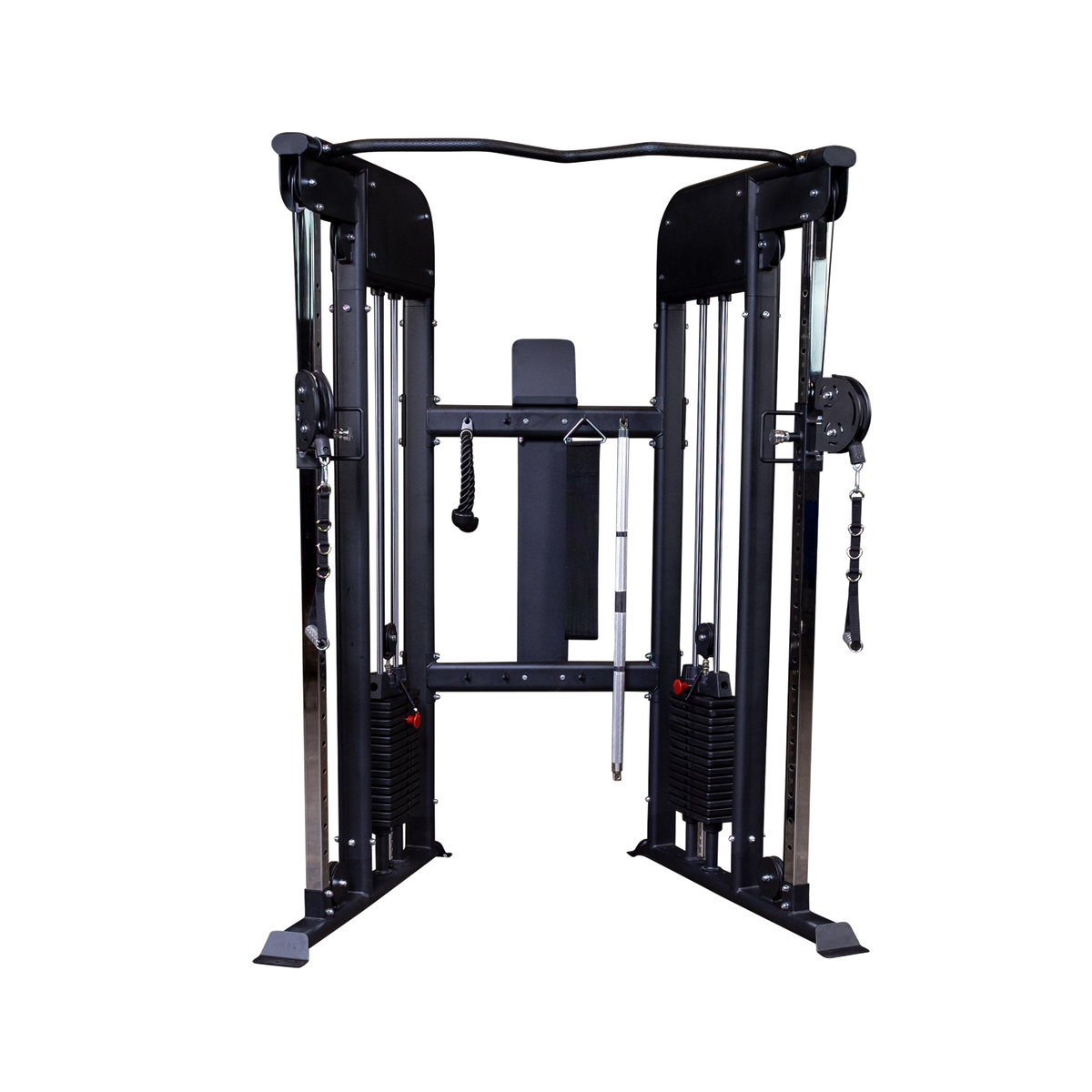 Body-Solid Functional Trainer - Dual 210lb Weight Stacks with Adjustable Pulleys & Chin Bar