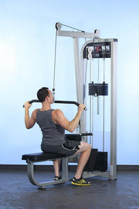 Dual Function Lat-Low Row Combo - Muscle D Fitness -  Seated - Pin Selectorized - Commercial Grade