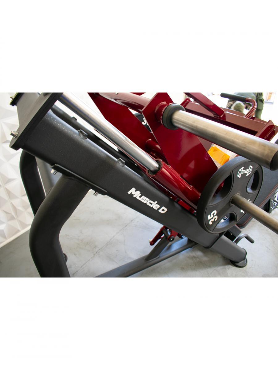 Pro Strength Linear Bearing Leg Press - Muscle D Fitness - Adjustable Back Pad - Plate Loaded