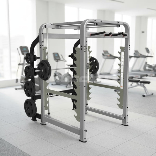 MAX Rack - NEW - Muscle D Fitness - Plate Load Multi-Dimensional Smith Machine - Weight Storage Pegs Included - Fnctional Chin Bar