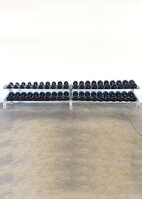 Three Tier 9 Pairs Dumbbell Rack - Muscle D Fitness -  Commercial Grade 3 Tier Dummbbell Rack