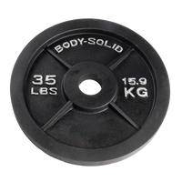 Body-Solid Cast Iron Olympic Weight Plates OPB
