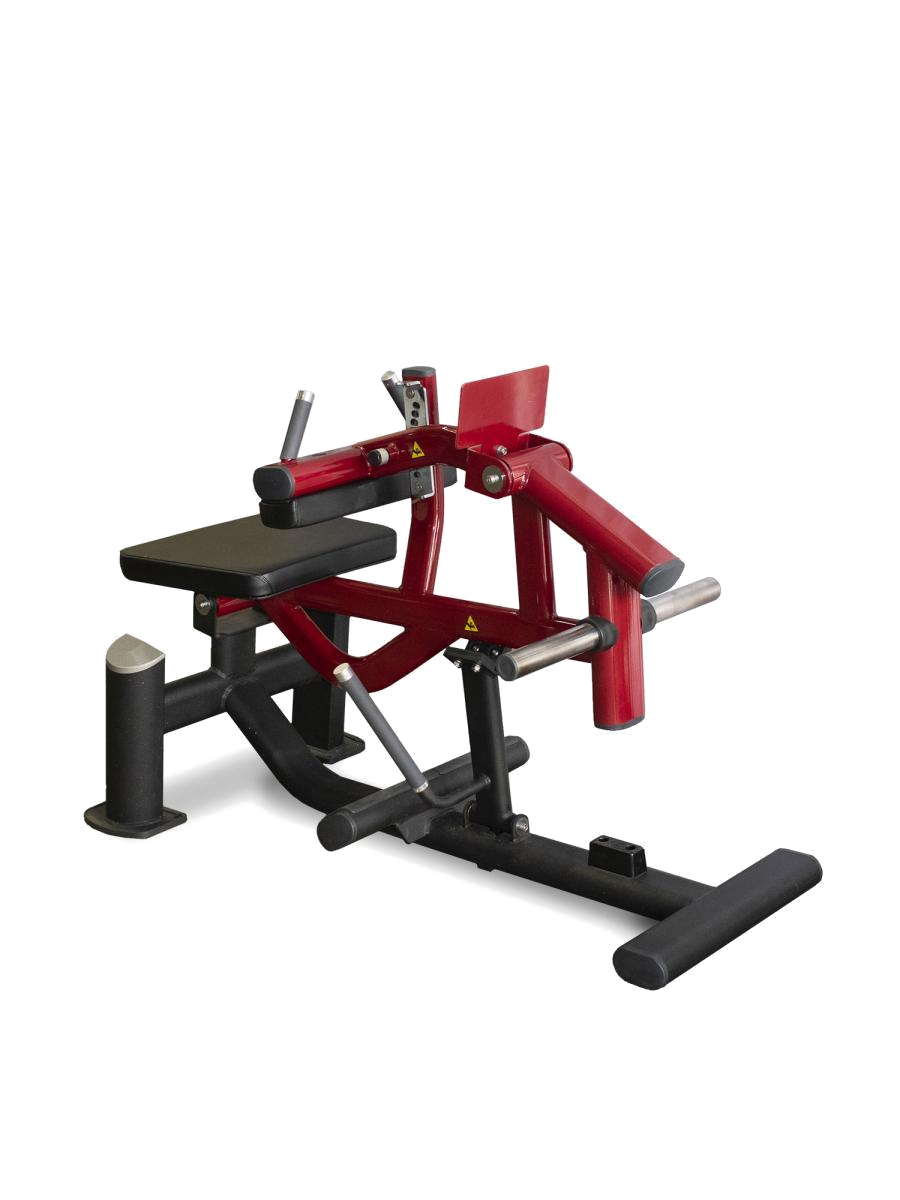 Elite Leverage Seated Calf - Muscle D Fitness - Commercial Grade - Adjustable Seat - Plate Loaded