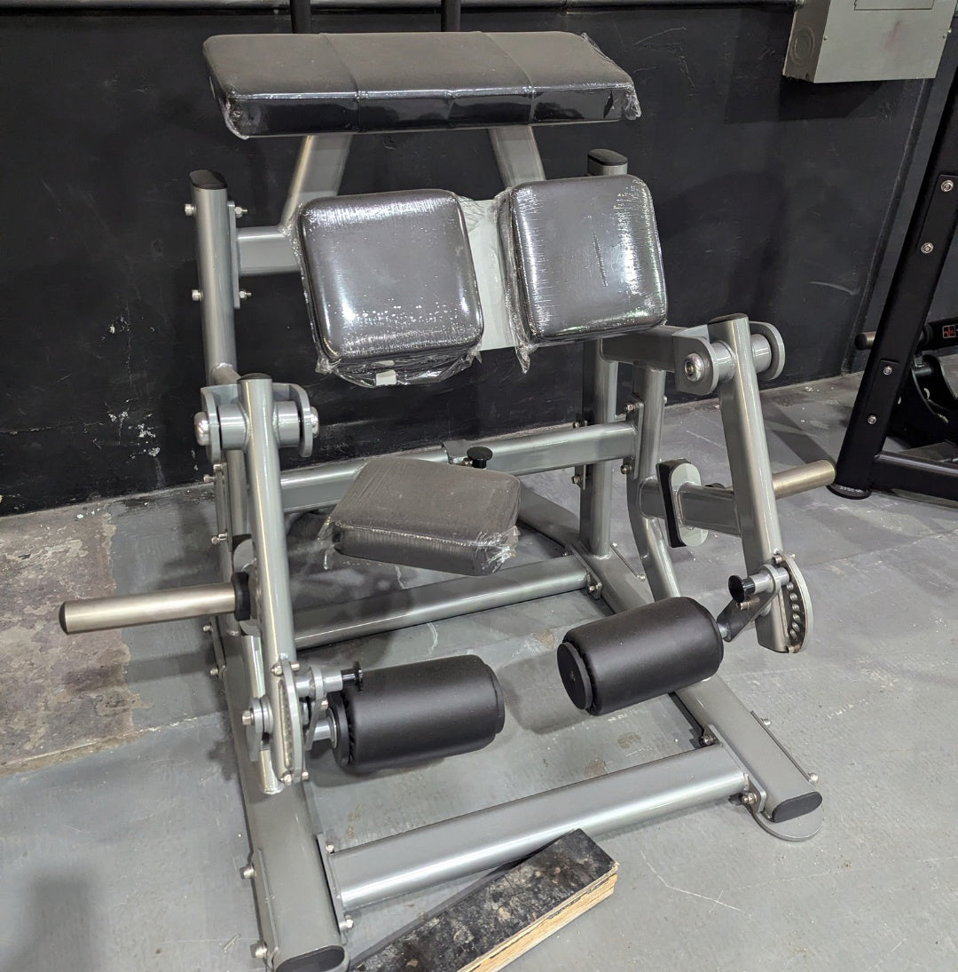 Pro Strength Adjustable Kneeling Leg Curl - Silver
