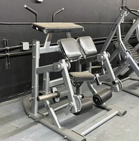 Pro Strength Adjustable Kneeling Leg Curl - Silver