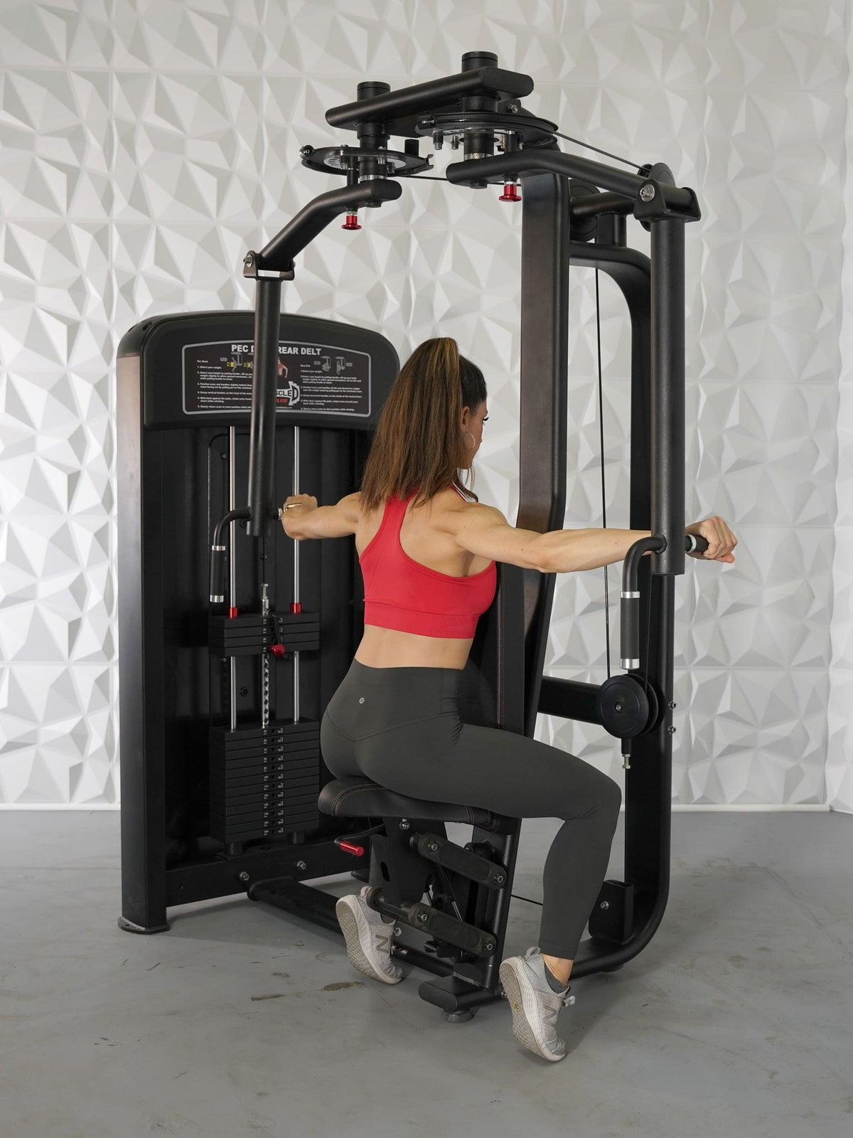 Muscle D Fitness Elite Selectorized Pec Deck/Rear Delt — view 3