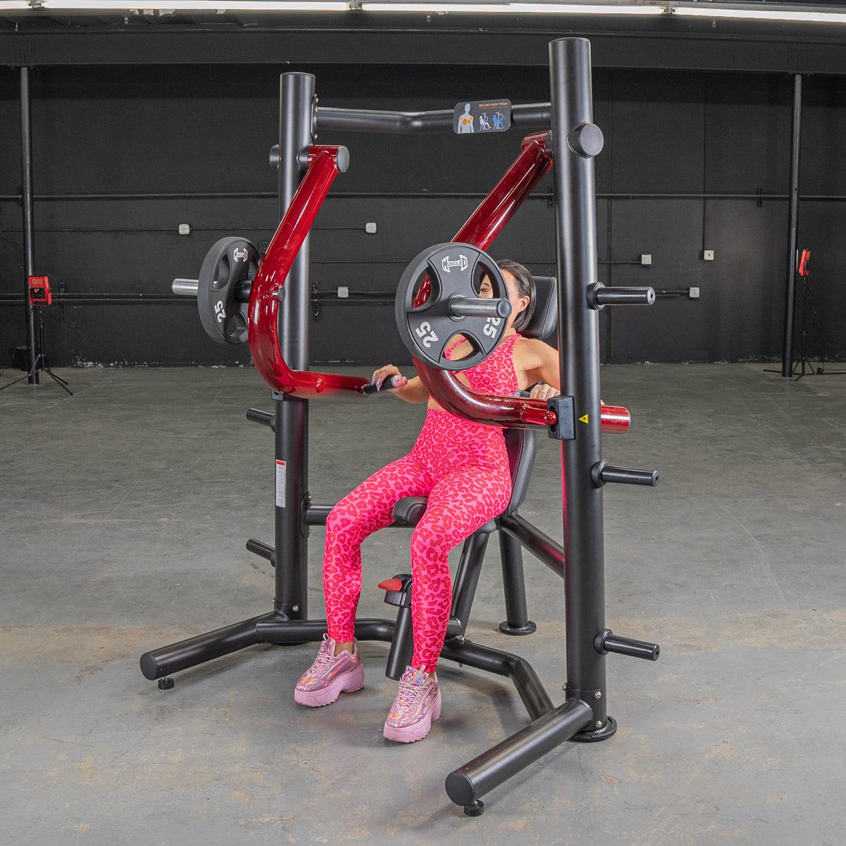 Power Leverage V2 Decline Chest Press - Muscle D Fitness