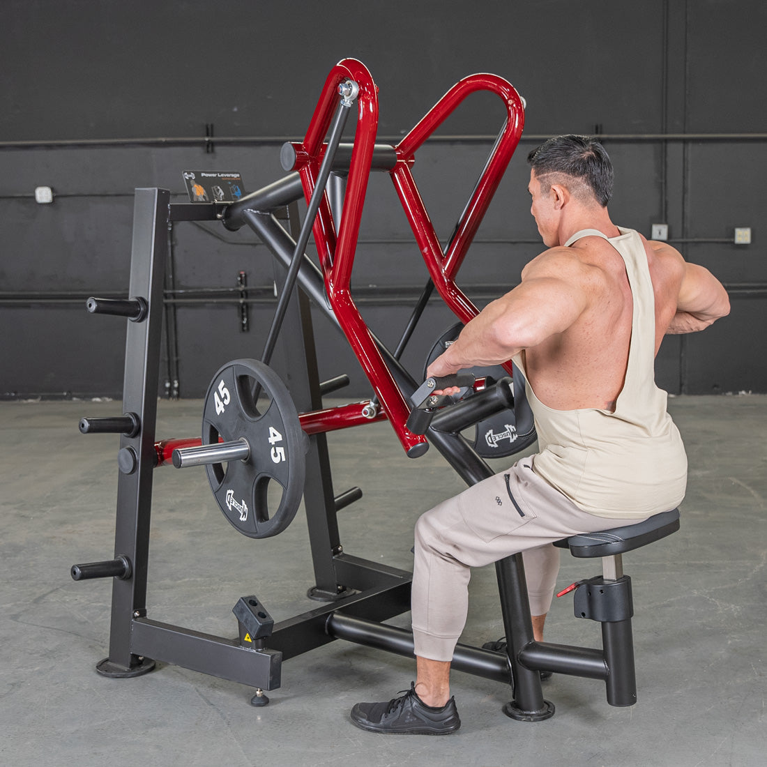 Power Leverage V2 Rotating Handle Low Row - Muscle D Fitness
